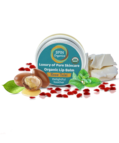 Organic Rose Tulsi Lip Balm
