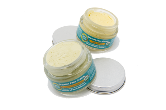 Organic Face Cream Duo, Bundle of Twisted Cardamom Face Cream and Very Vedic Face Cream