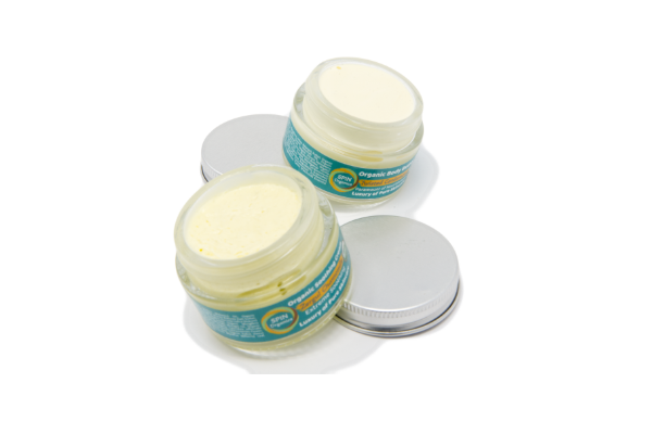 Organic Body Butter Duo, Bundle of Zergul Chamomile Soothing Cream and Twisted Cardamom Body Butter